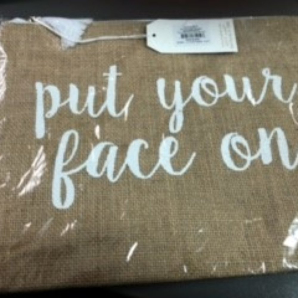 Mud Pie Burlap Bag